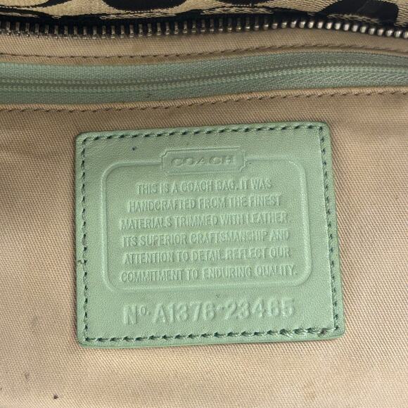 Coach Signature Stripe Medium Zip Top Tote (23465) - Picture 8 of 8